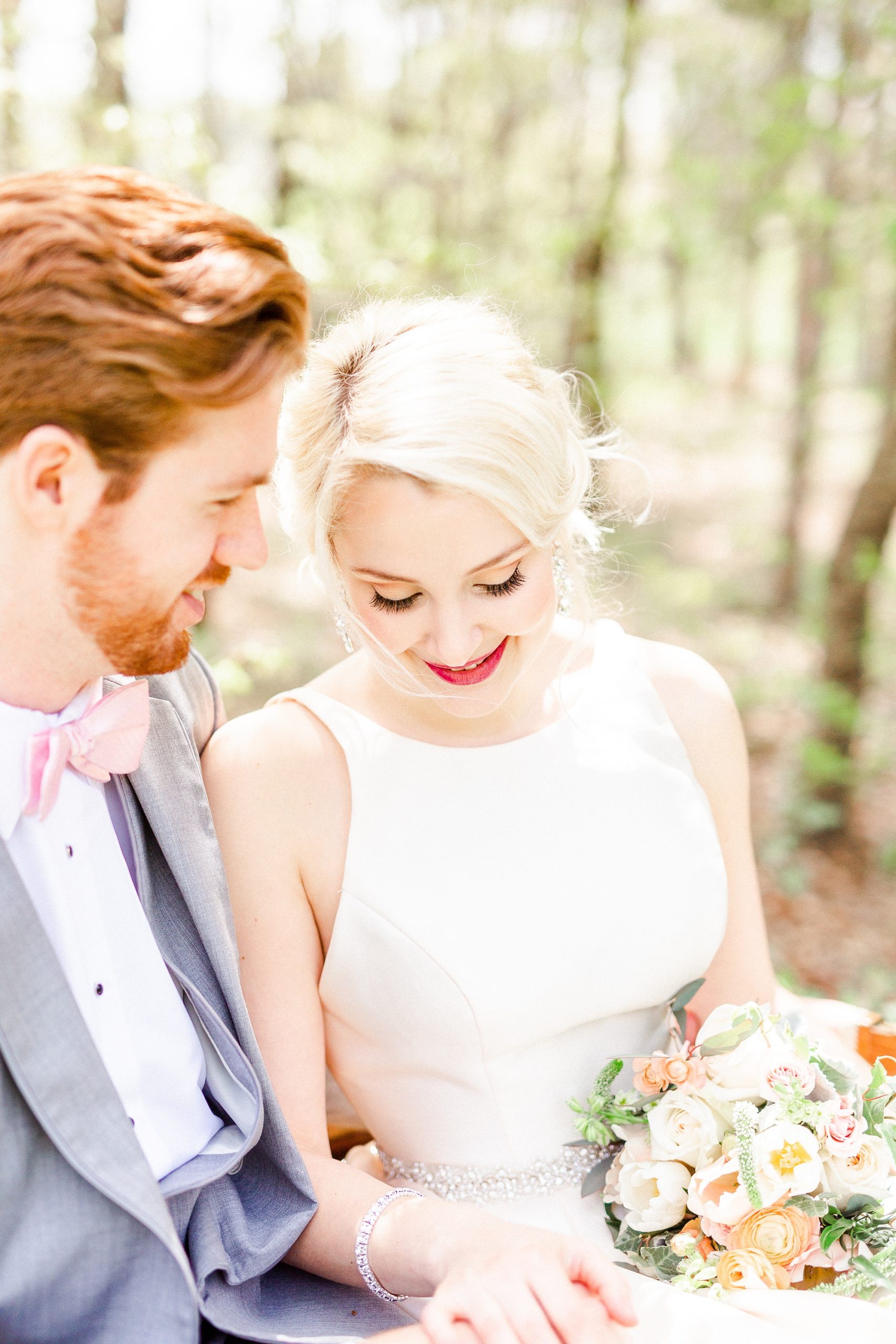 Carolina Country Weddings portraits of bride and groom