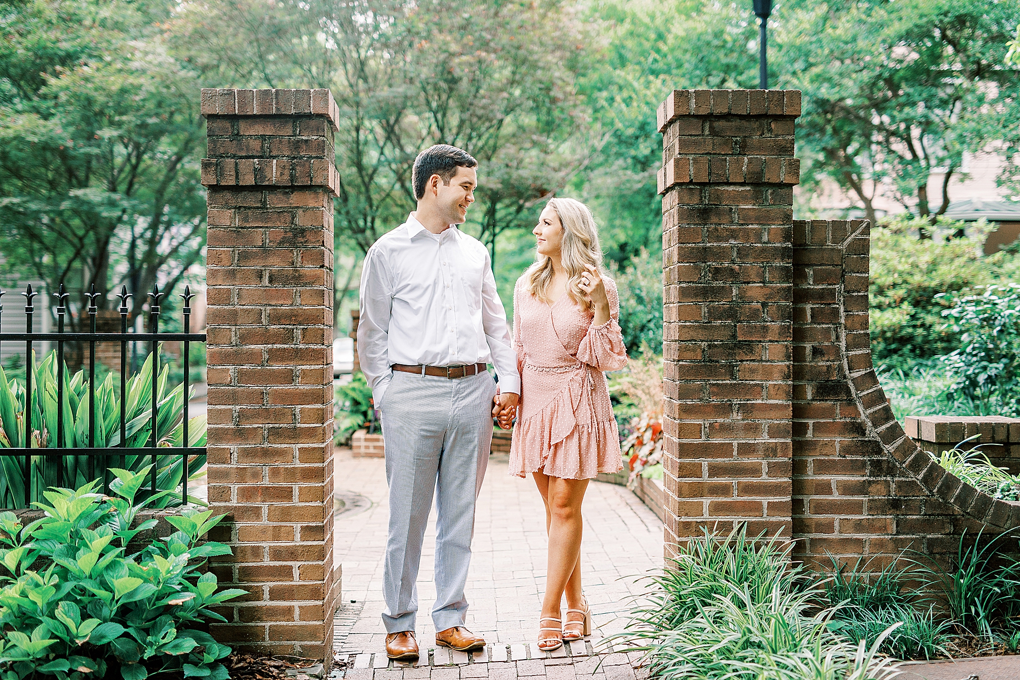 Fourth Ward Park engagement portraits