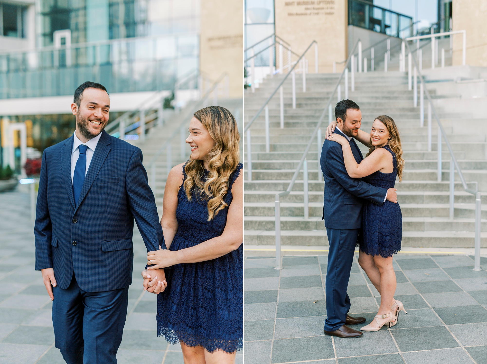 spring portraits on the steps of the Mint Museum