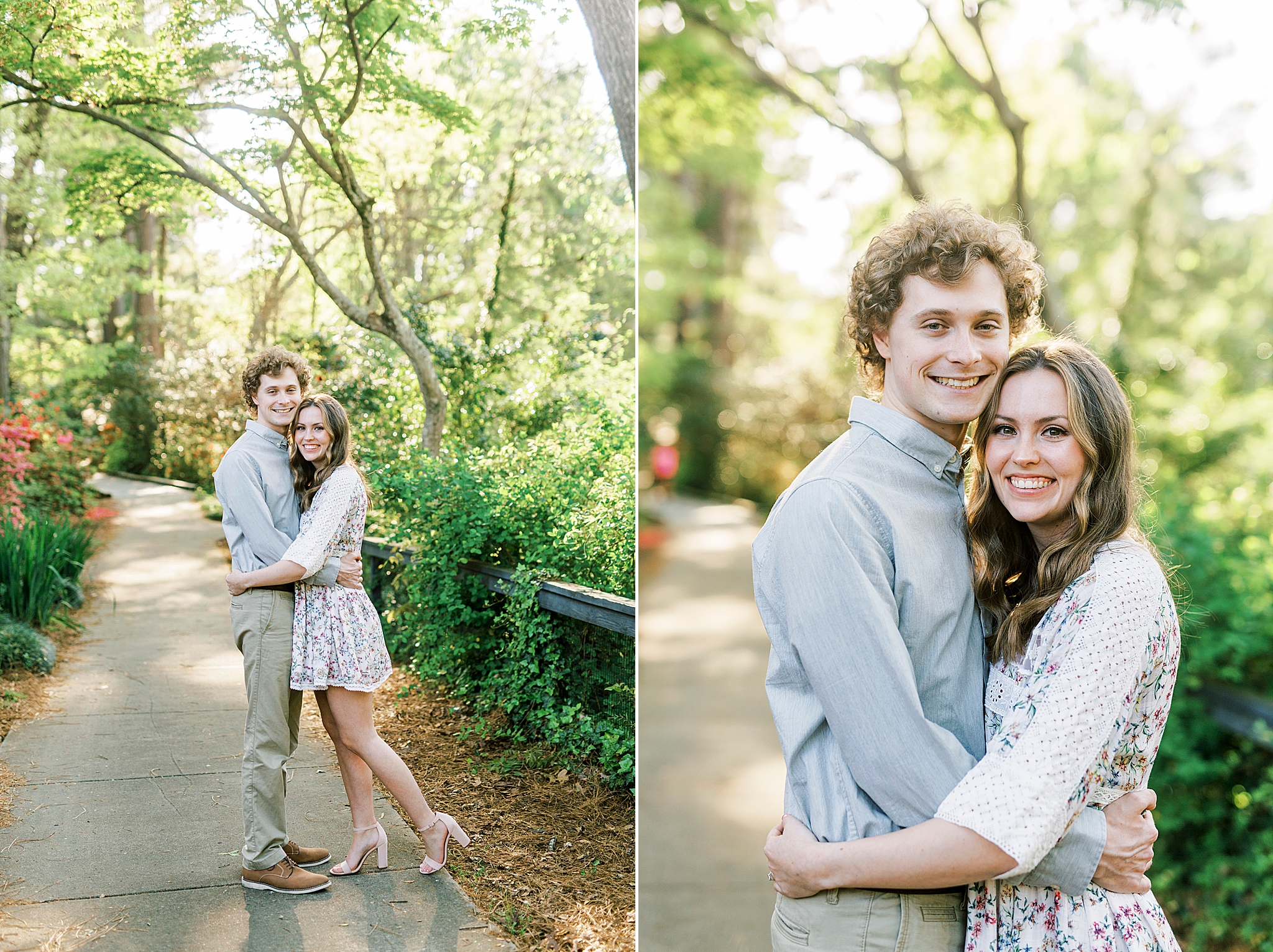 springtime engagement portraits in Rock Hill SC