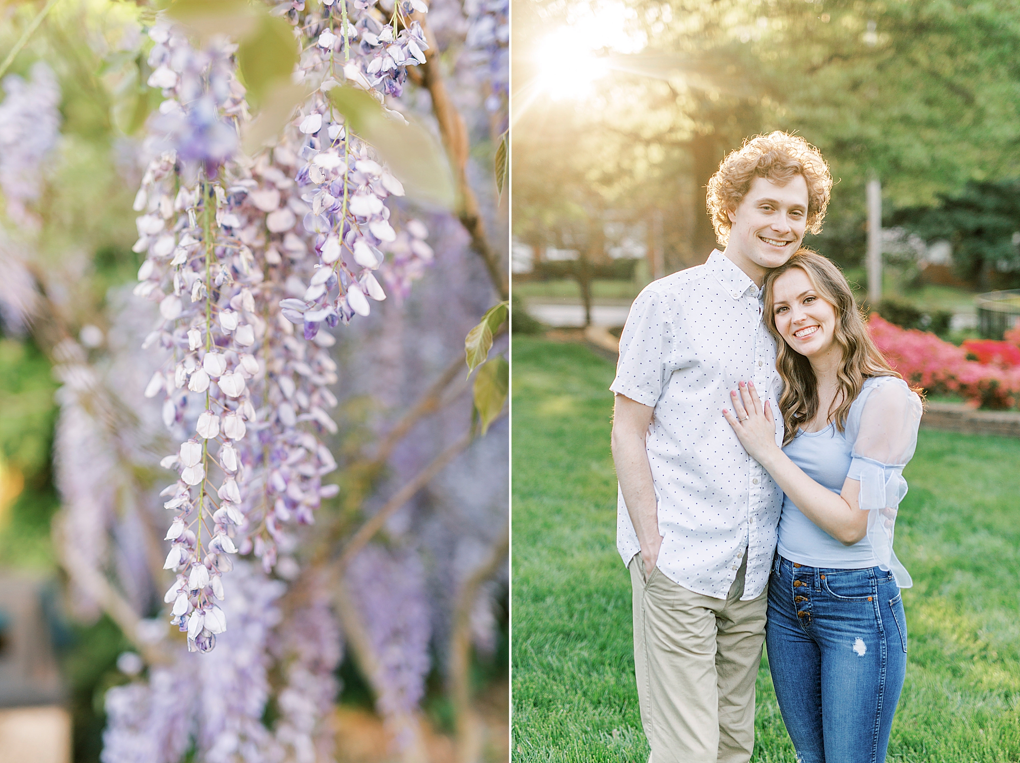 spring engagement session in Glencairn Gardens