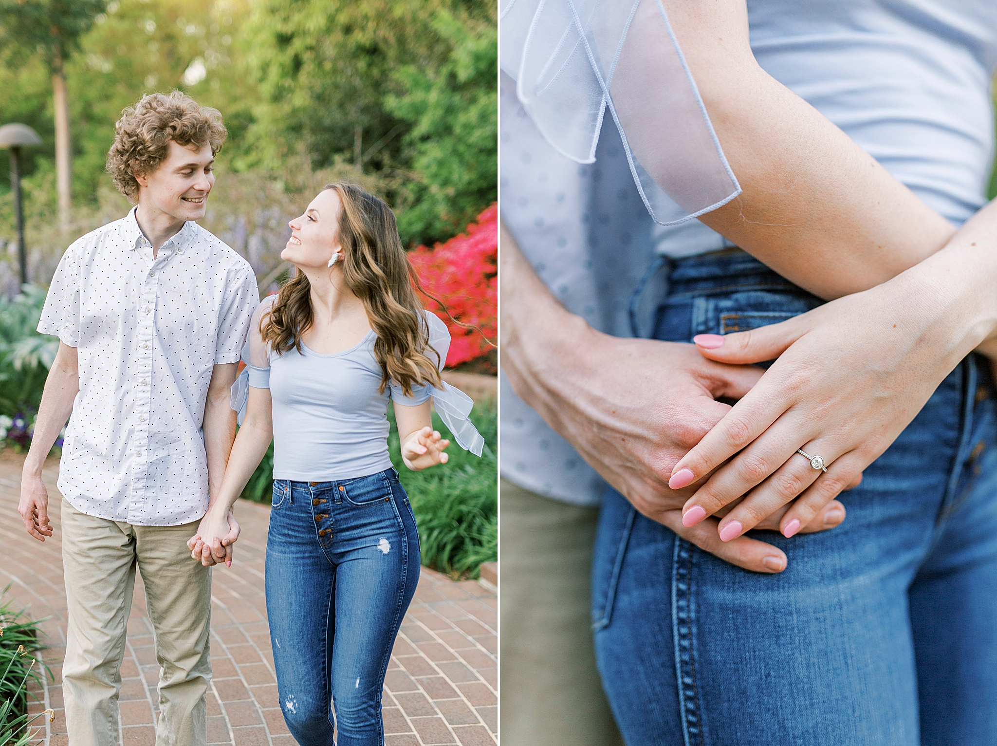 casual engagement portraits in Rock Hill SC