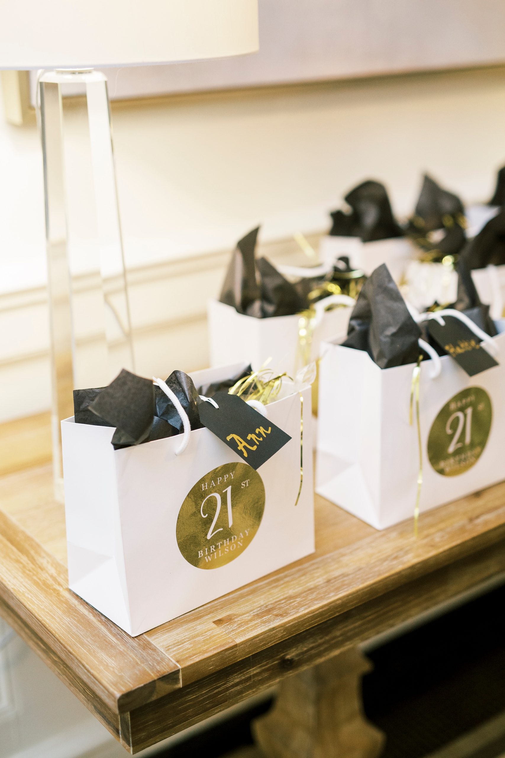 welcome bags for 21st birthday in Concord NC