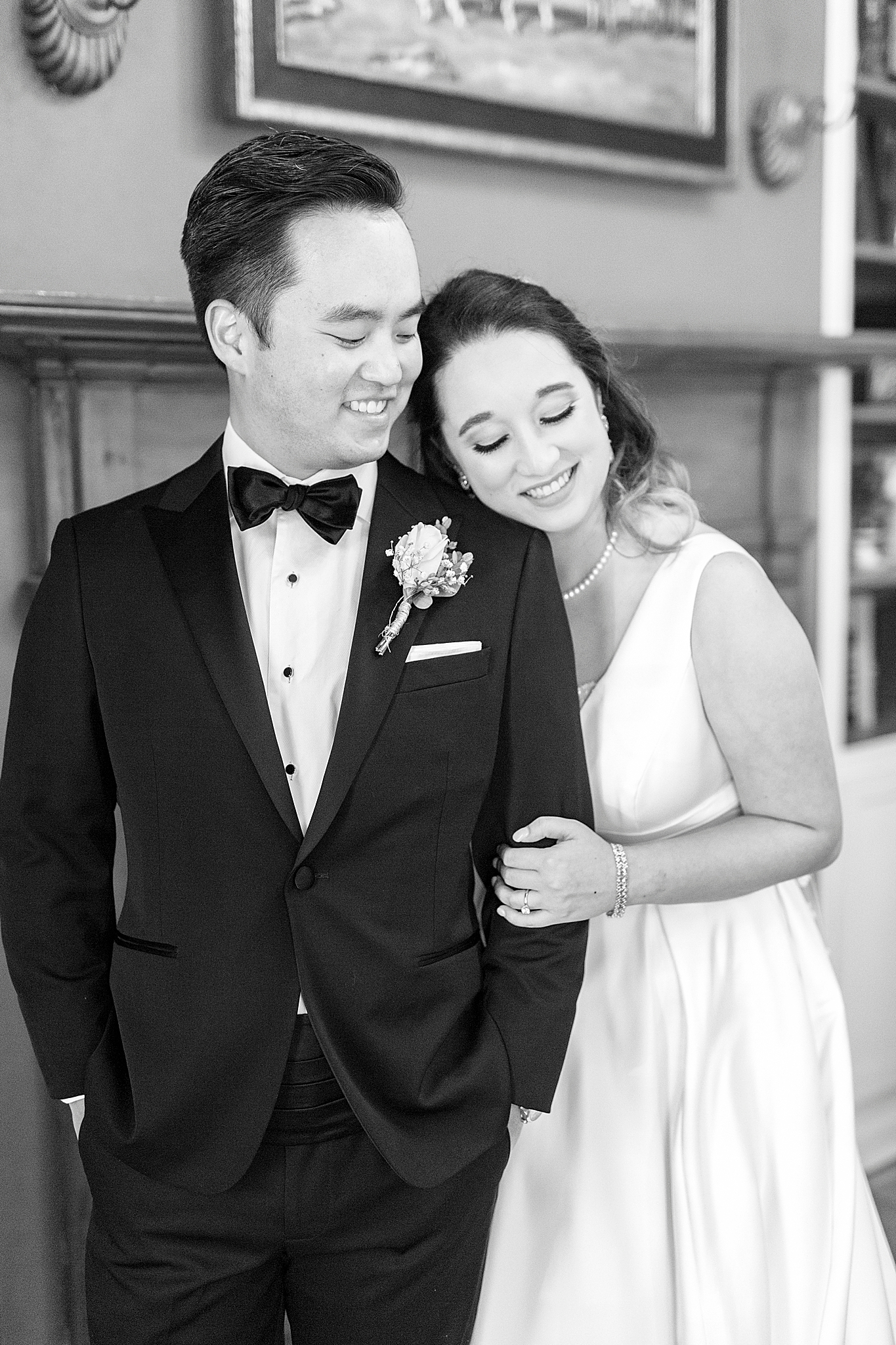 Green Park Inn wedding portraits in library