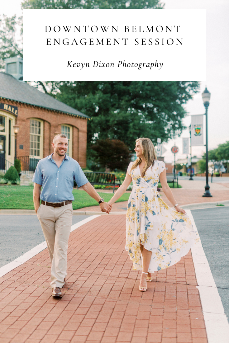 Downtown Belmont engagement session with Kevyn Dixon Photography