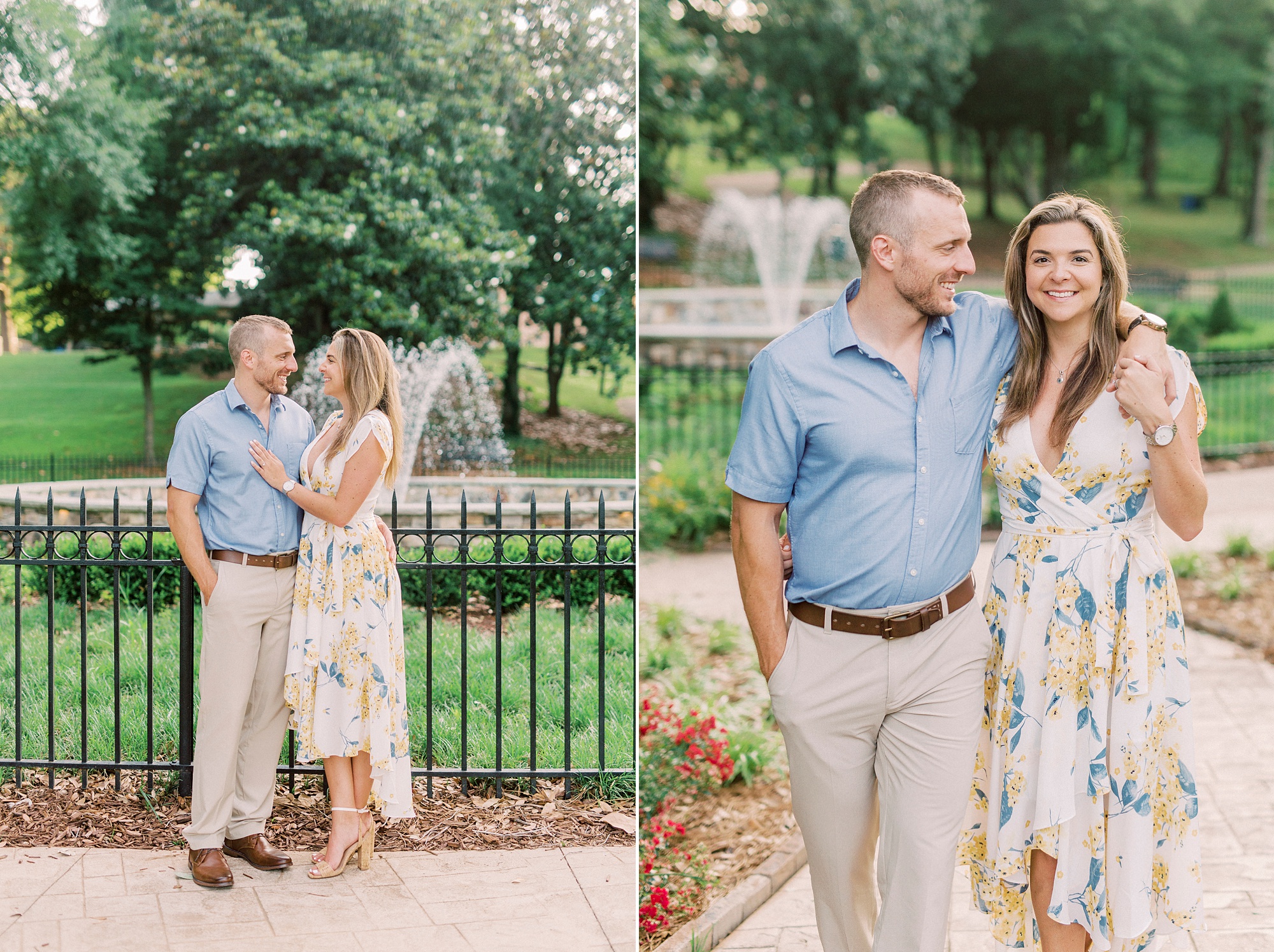 engagement session in Downtown Belmont