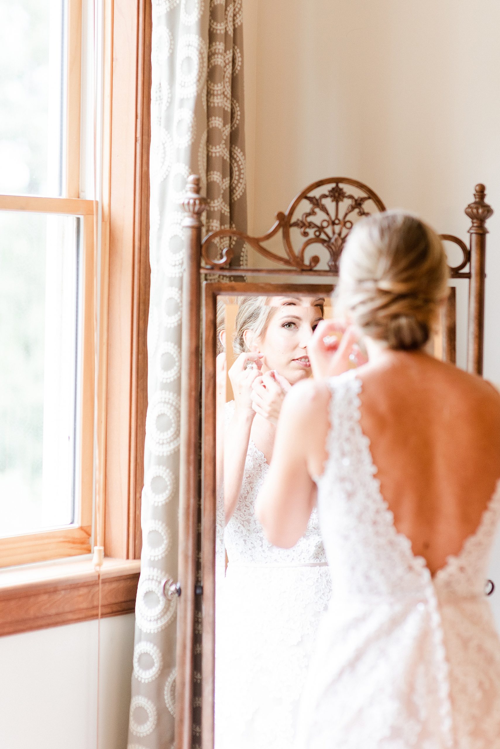 bride prepares for Alexander Homestead