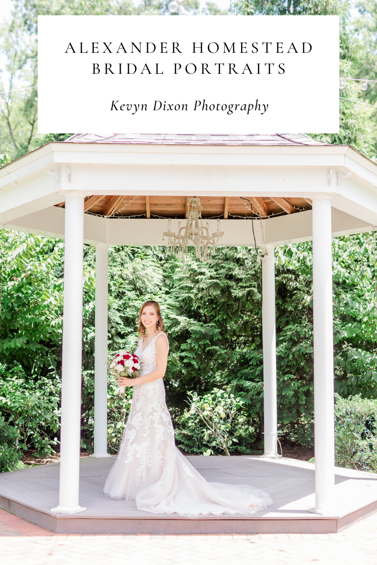 Alexander Homestead bridal portraits
