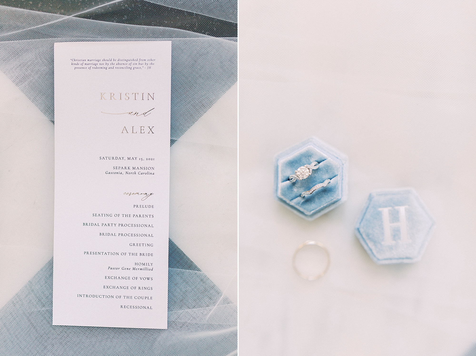 wedding details for bride