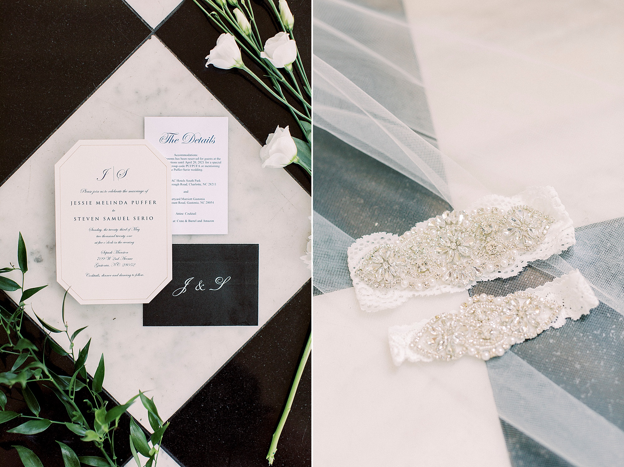 details for Separk Mansion wedding day in Charlotte NC
