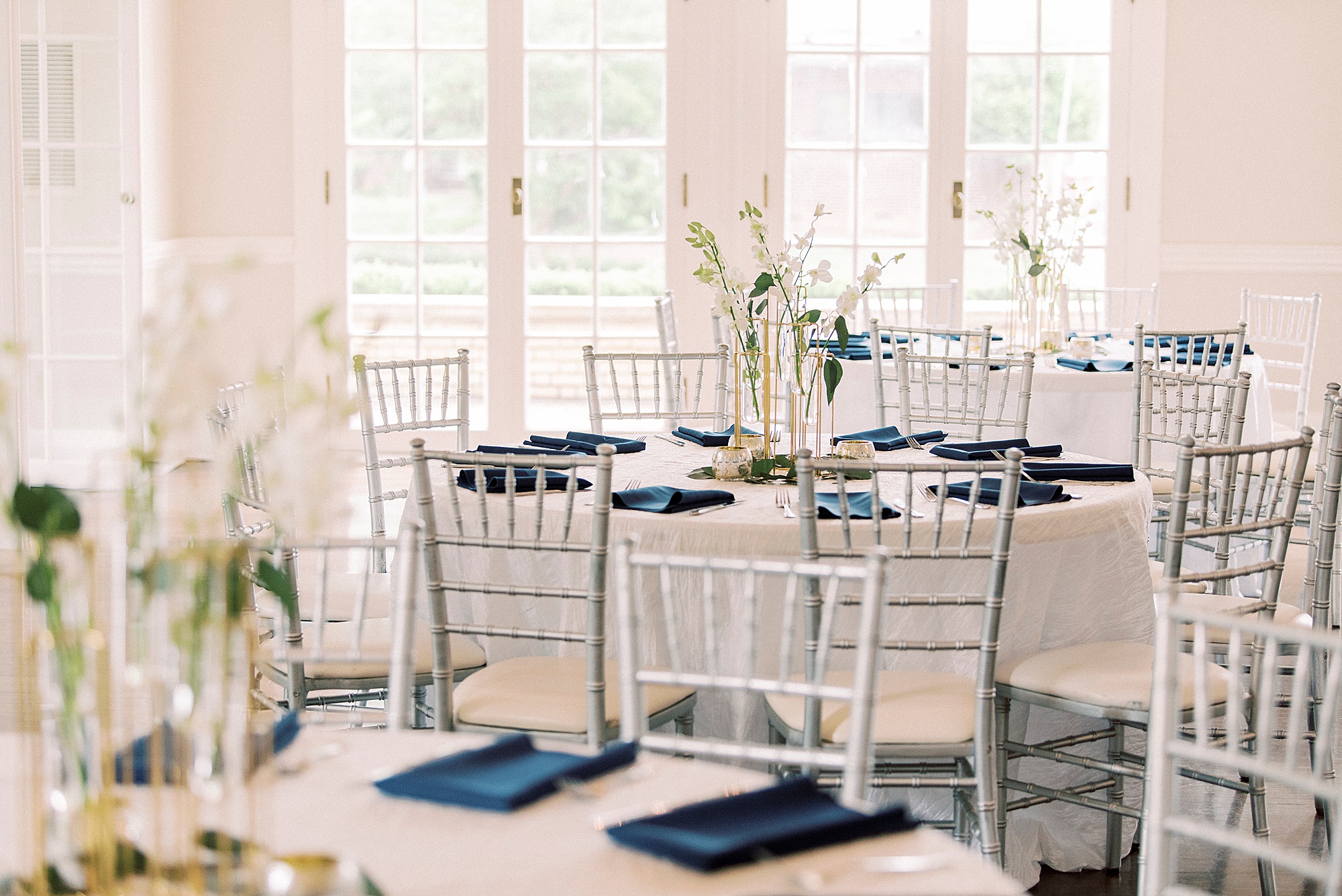 seating for wedding reception at Separk Mansion