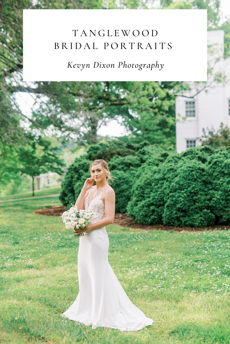 Tanglewood bridal portraits photographed by Winston-Salem NC photographer Kevyn Dixon Photography