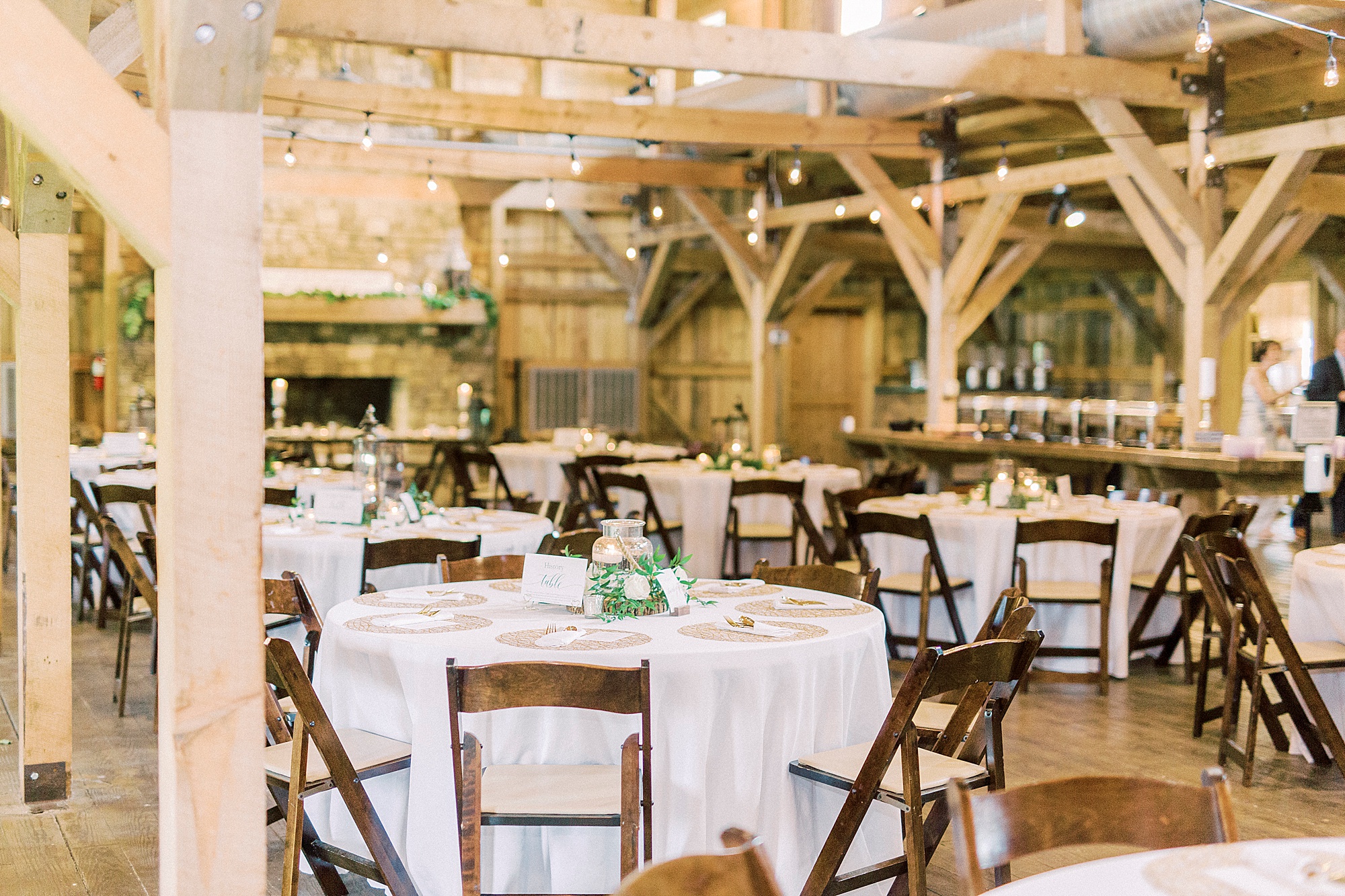 seating for The Farmstead reception