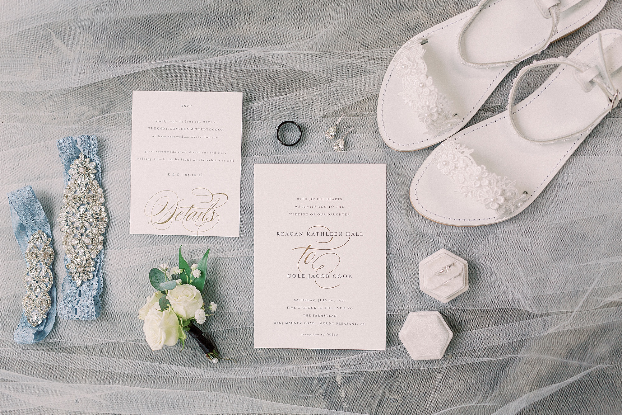 details for NC wedding day
