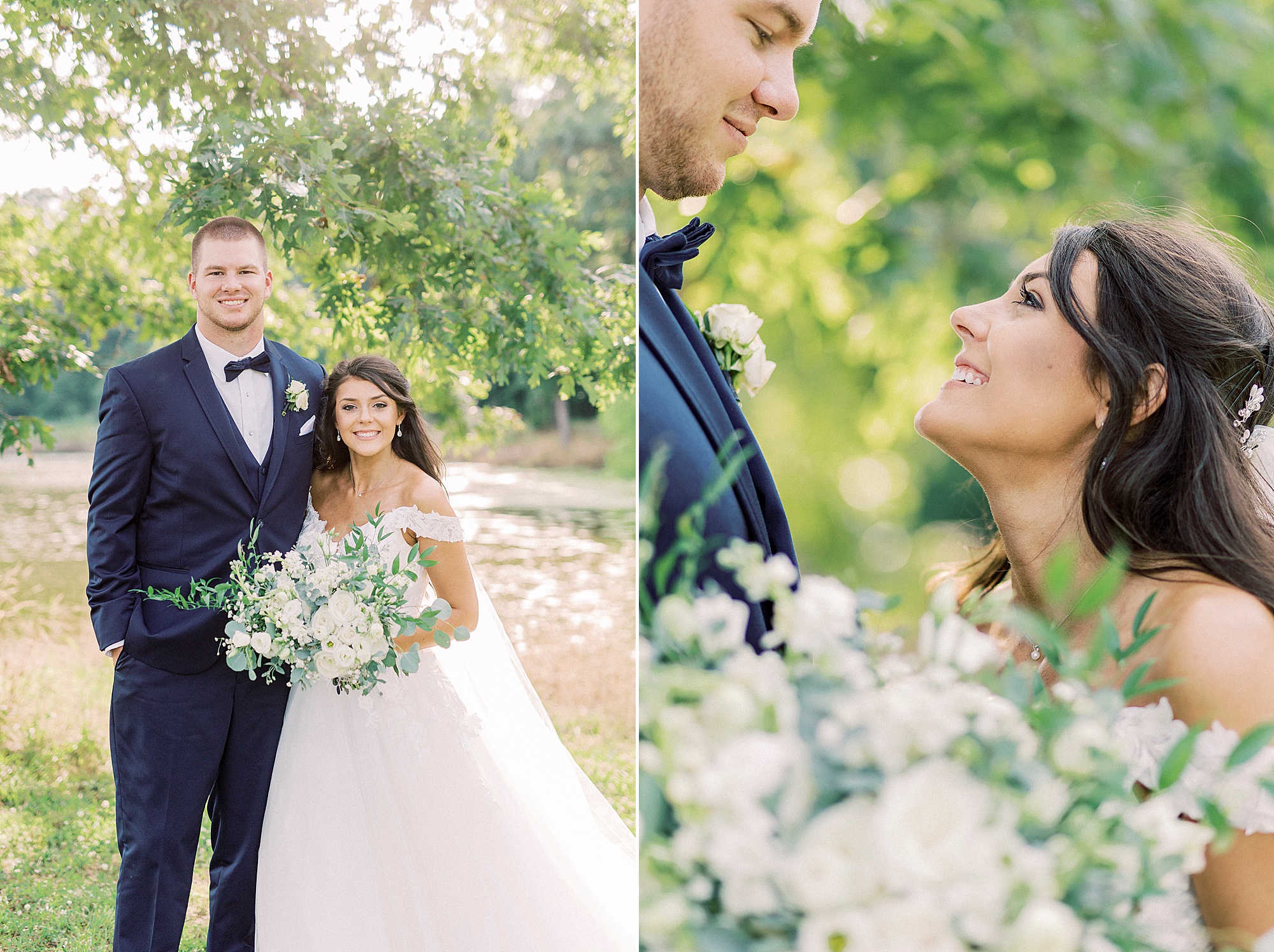 The Farmstead wedding portraits for bride and groom