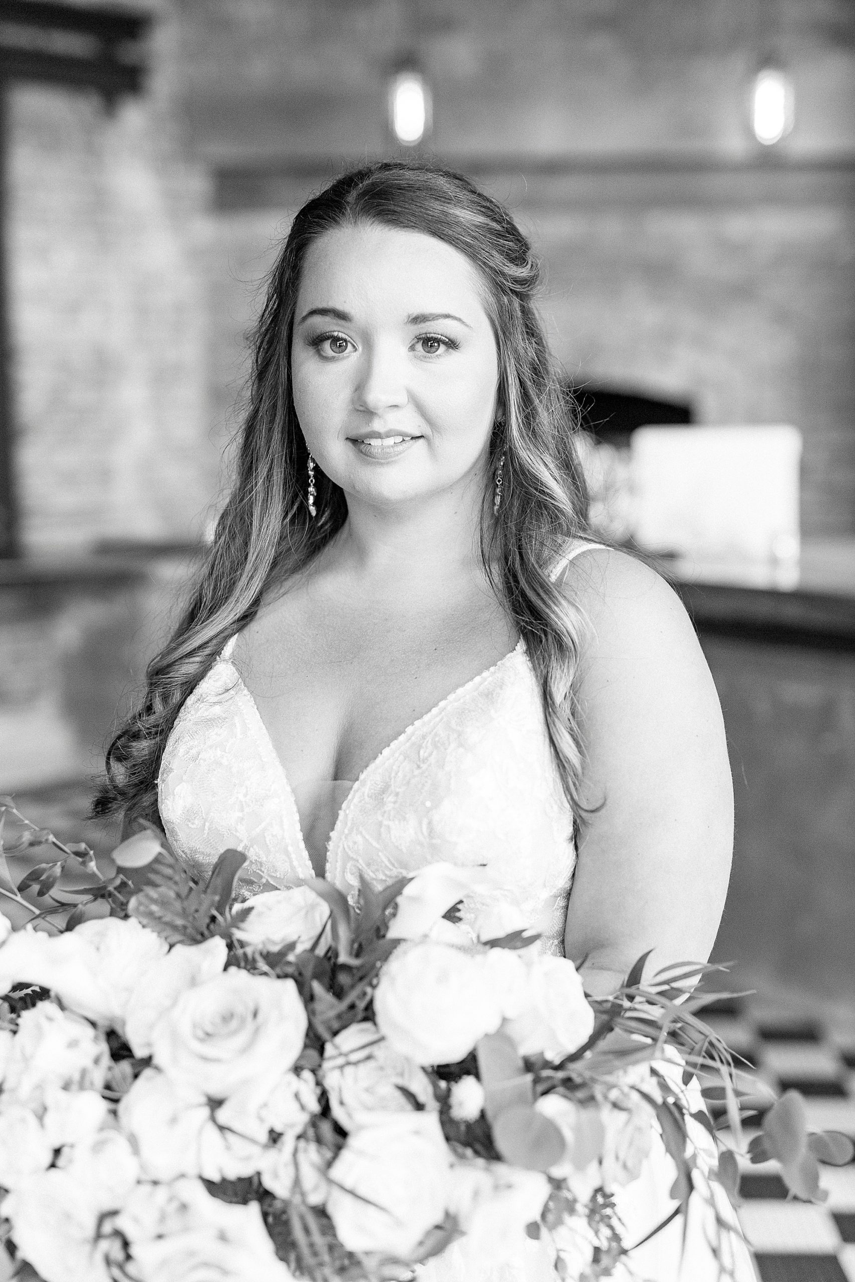 Greensboro NC bridal portraits at Cadillac Service Garage