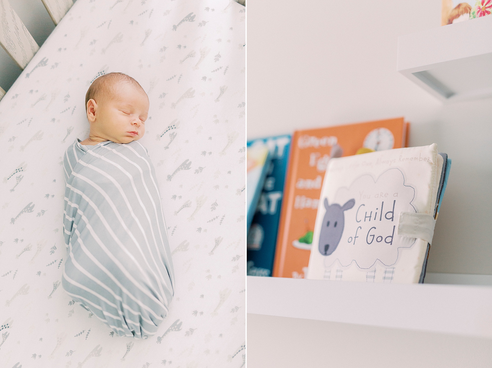 lifestyle newborn session for baby boy in Charlotte NC