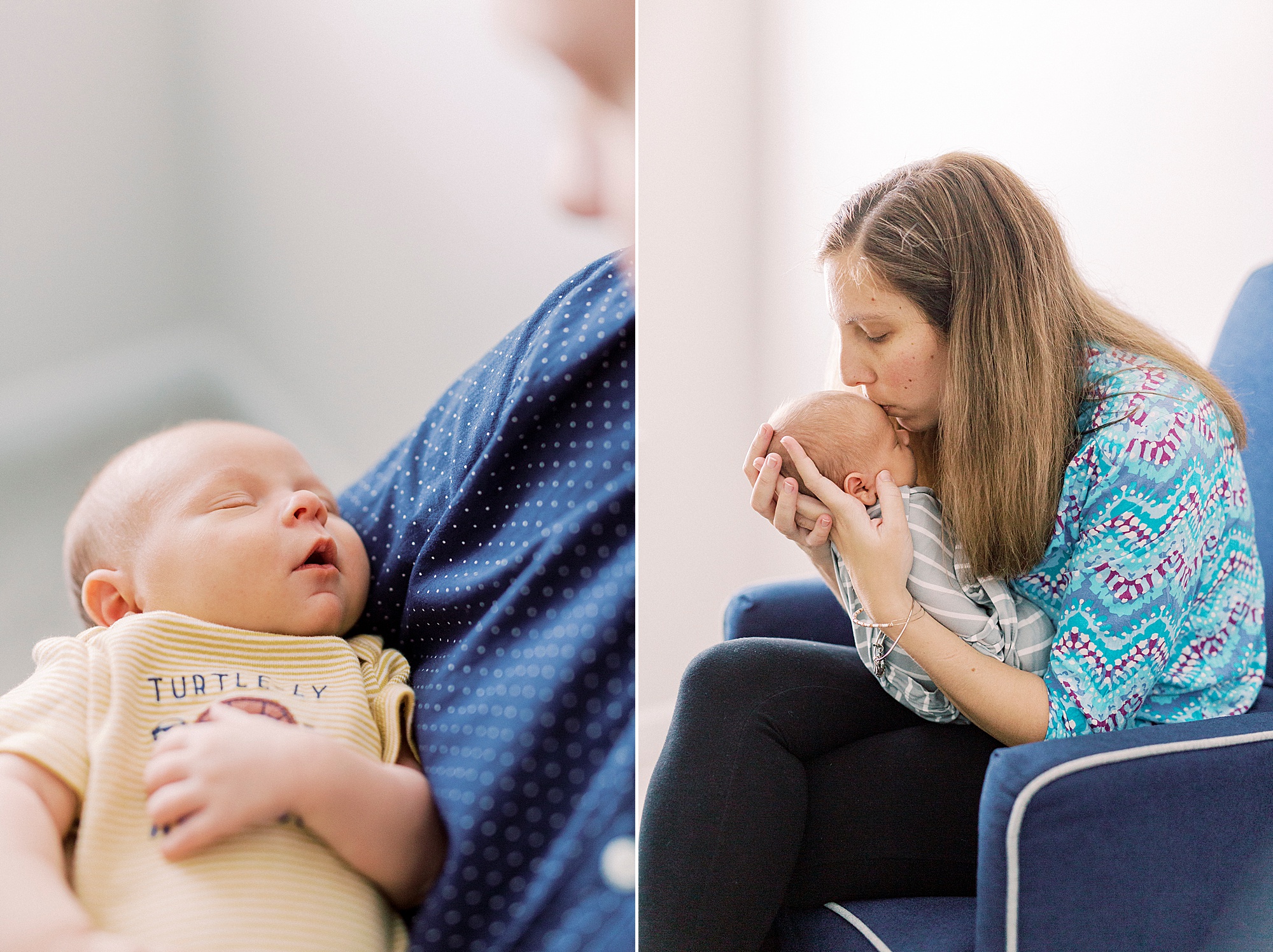 parents hug son during lifestyle newborn session
