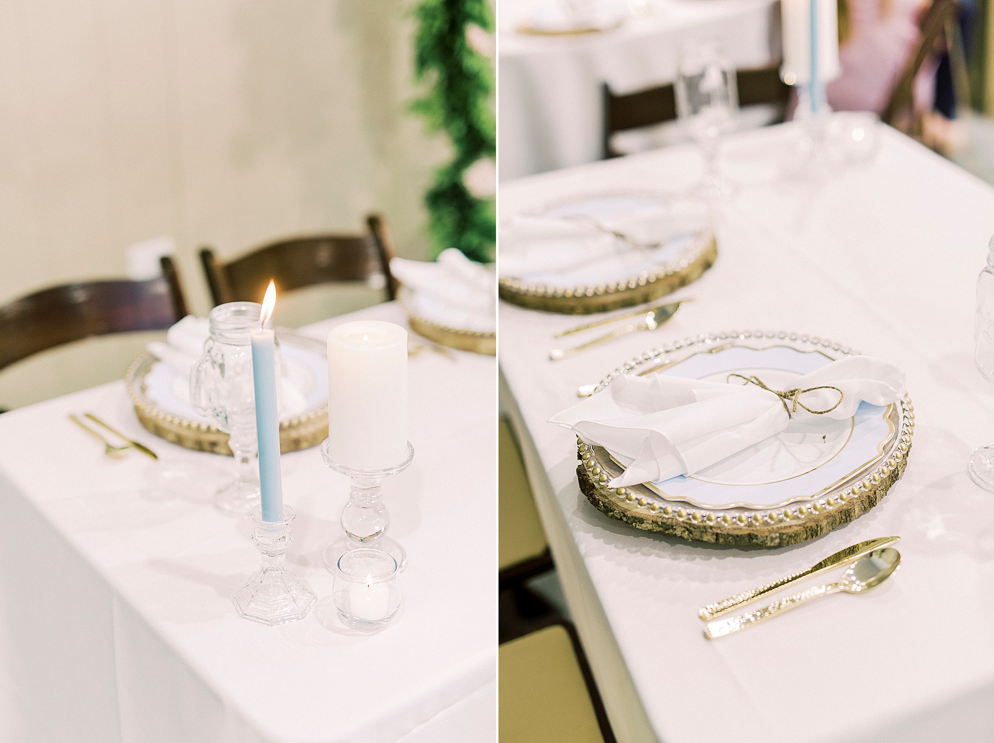 wedding reception in barn