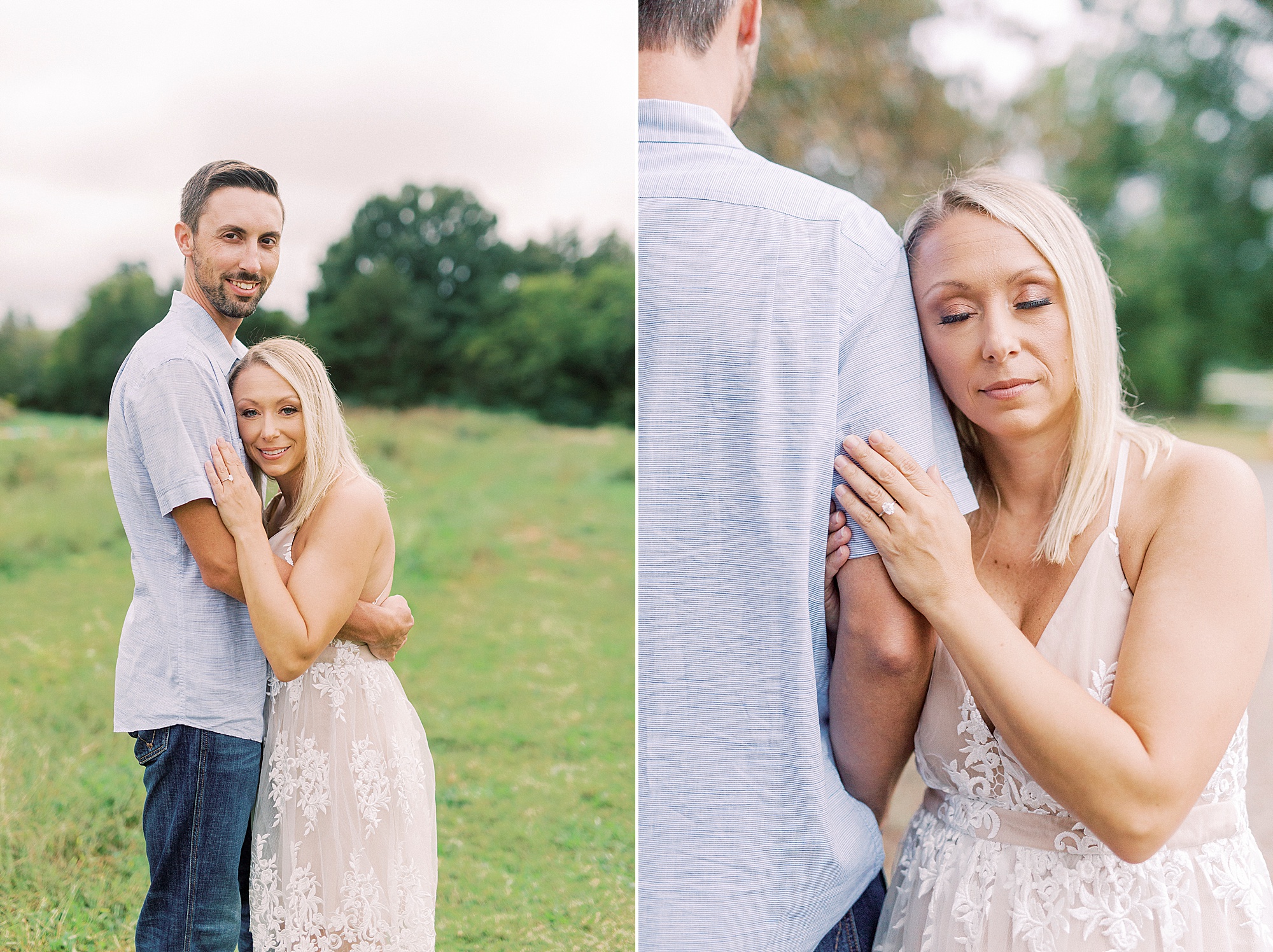 Charlotte NC engagement session at Hodges Family Farm