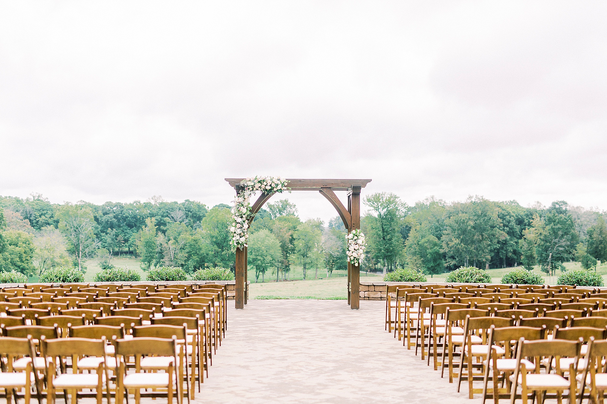 ceremony site at Addison Farm