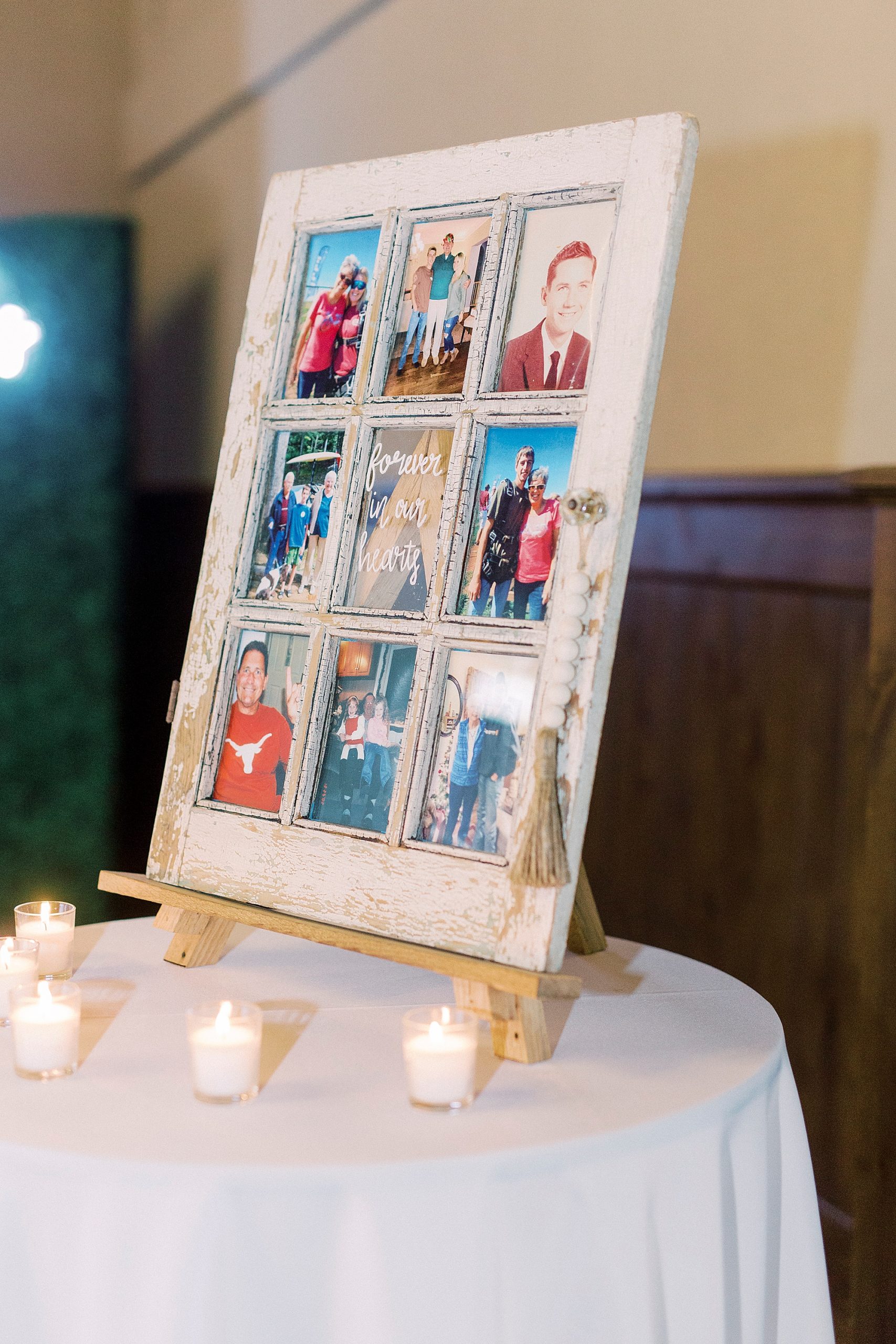 memory table for Greensboro NC wedding reception