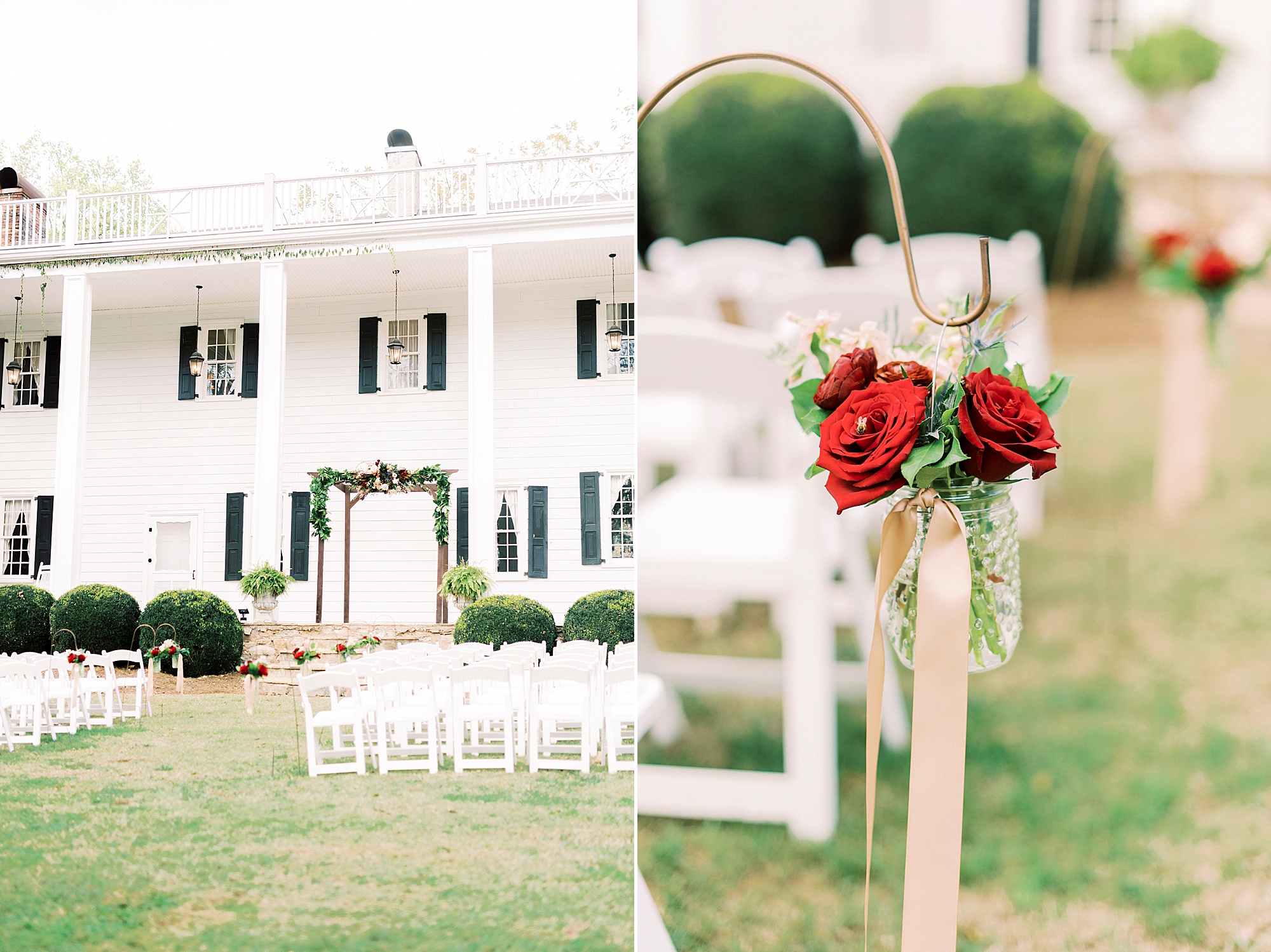 details for Vesuvius Vineyards wedding ceremony