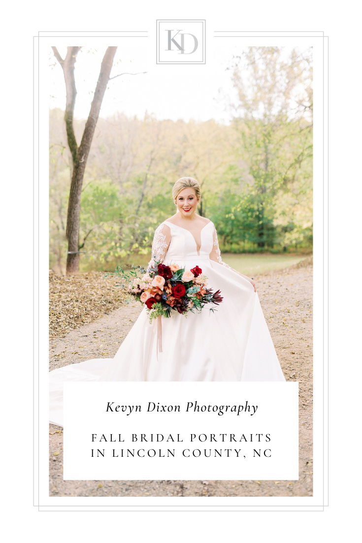 Vesuvius Vineyards wedding with elegant fall colors in Lincoln County NC, photographed by NC wedding photographer Kevyn Dixon Photography