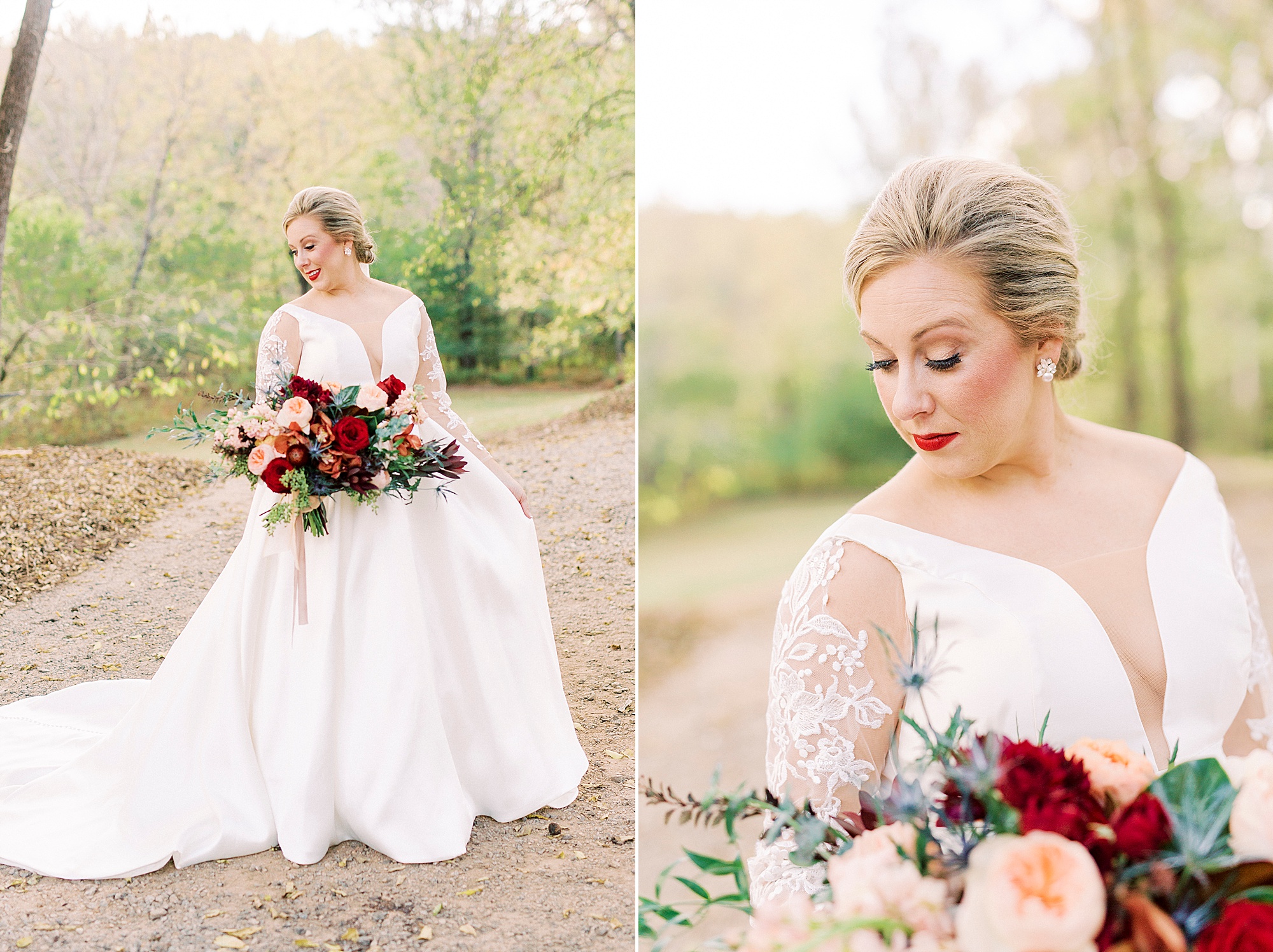 bridal portriats during Vesuvius Vineyards wedding day