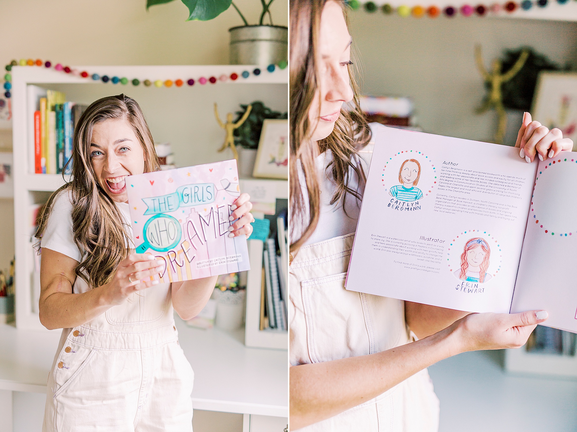 watercolor artist shows off children's book