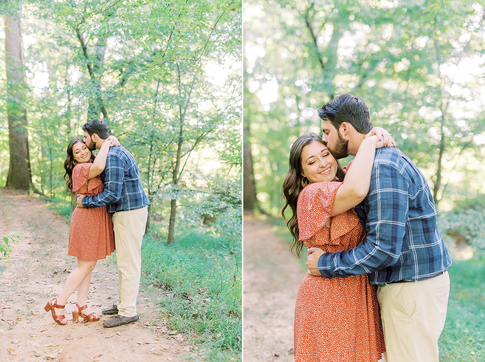 bride and groom hug during Sloan Park engagement session