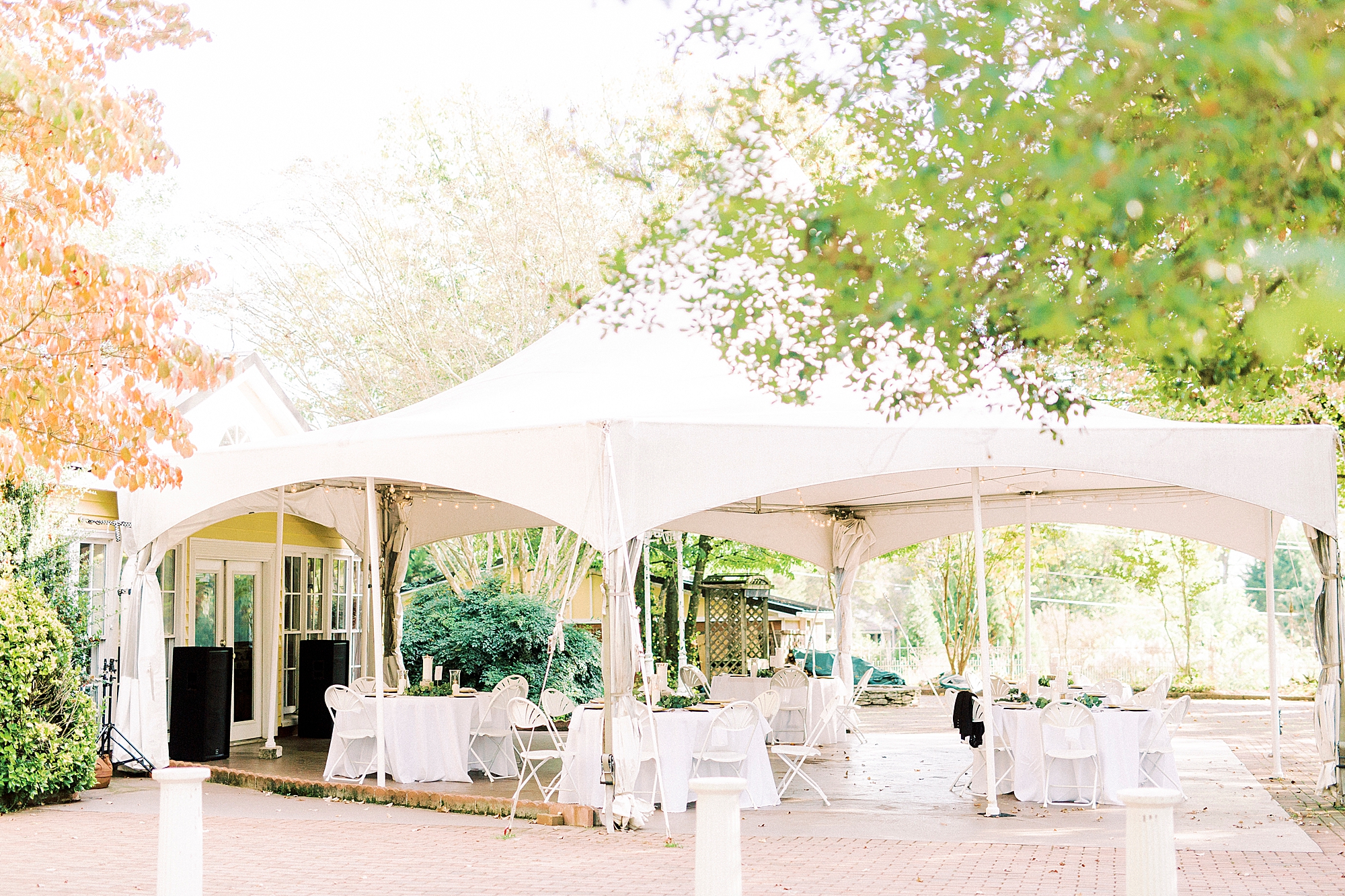 tent for NC wedding reception at 1812 Hitching Post