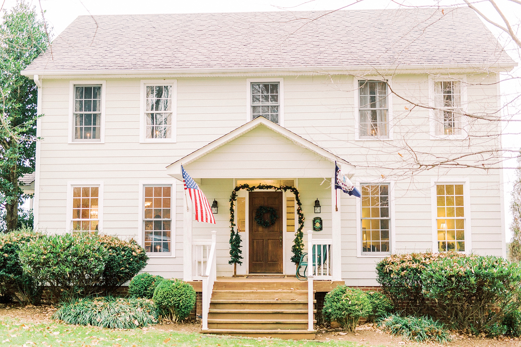 romantic winter wedding in Bedford VA