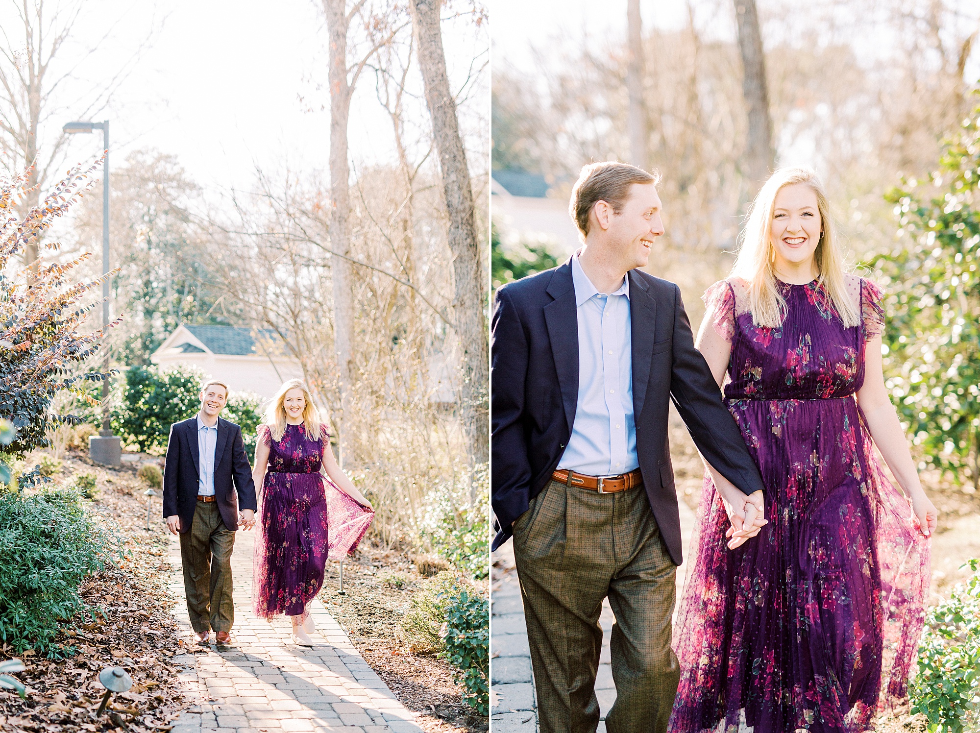 couple walks together through Ritchie Hill