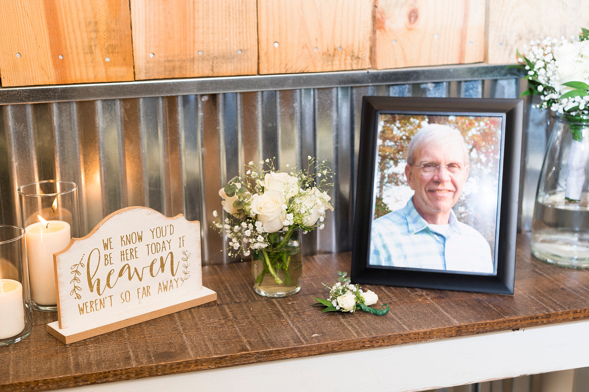 memory table for wedding day in Concord NC
