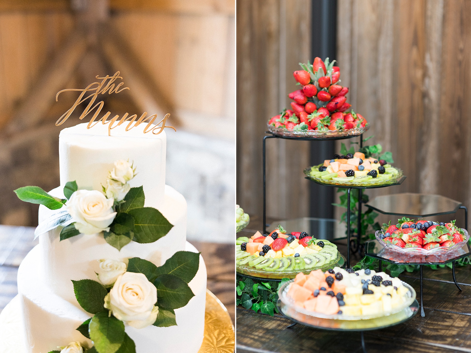 dessert display for Concord NC reception