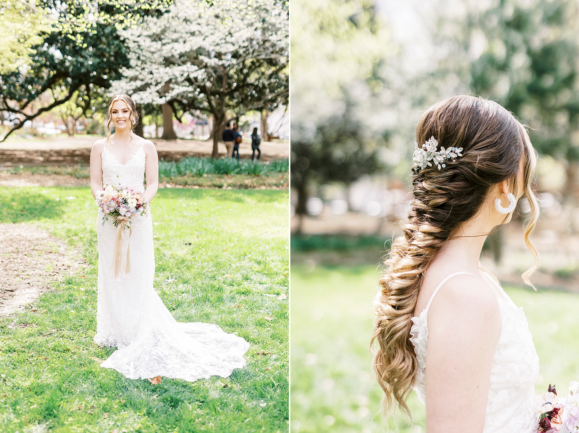 spring bridal look in Raleigh NC