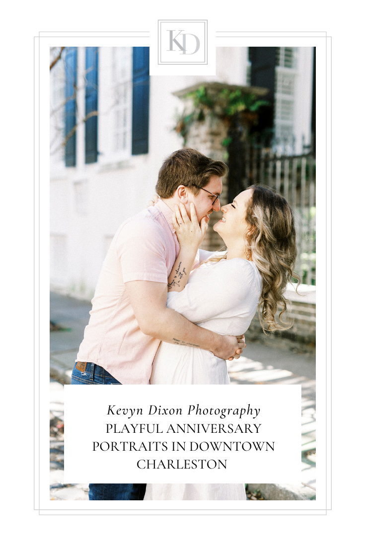 Downtown Charleston Anniversary Portraits at the Mills House on film with NC and SC wedding photographer Kevyn Dixon Photography