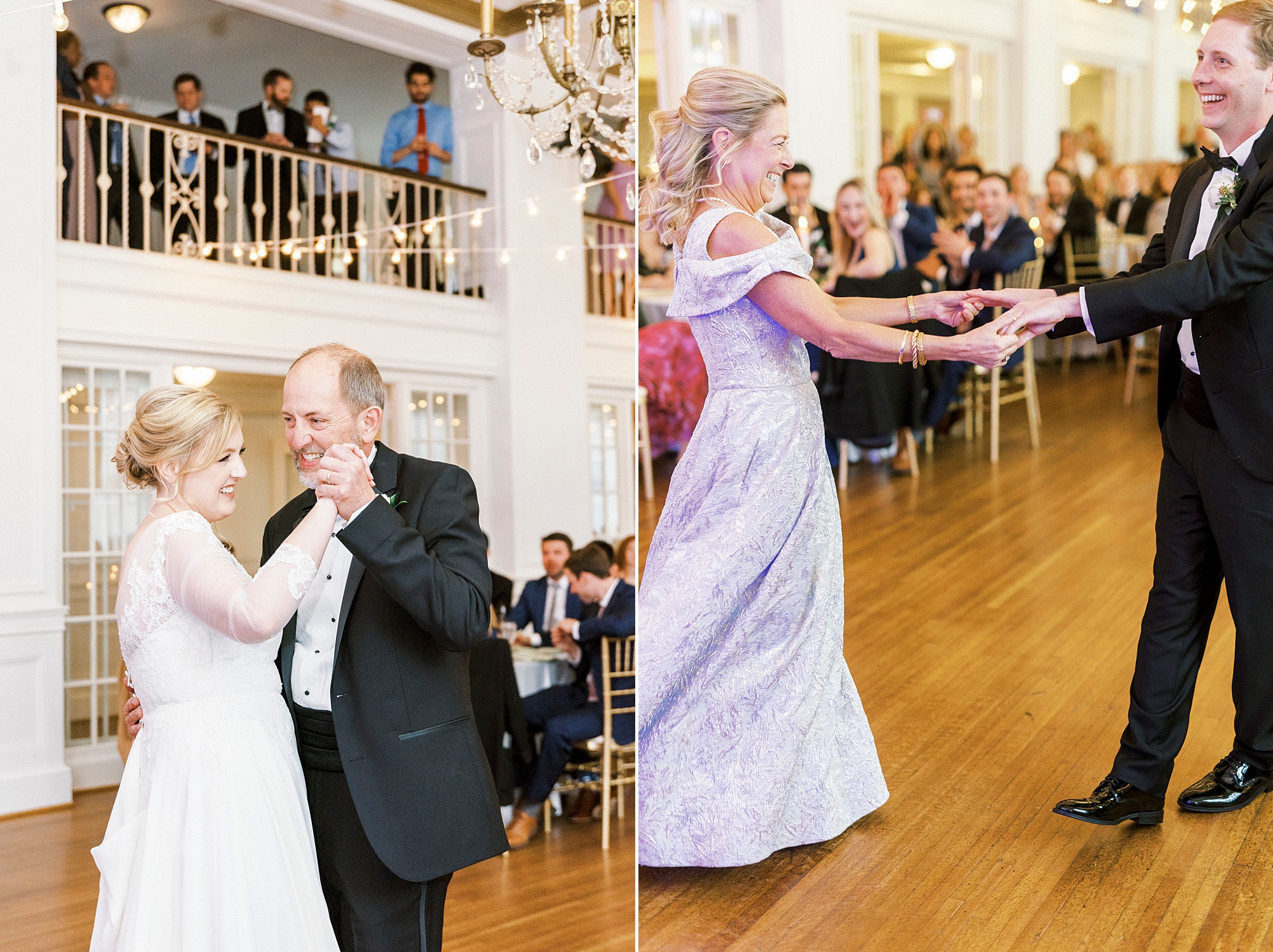 parent dances at Concord NC wedding reception