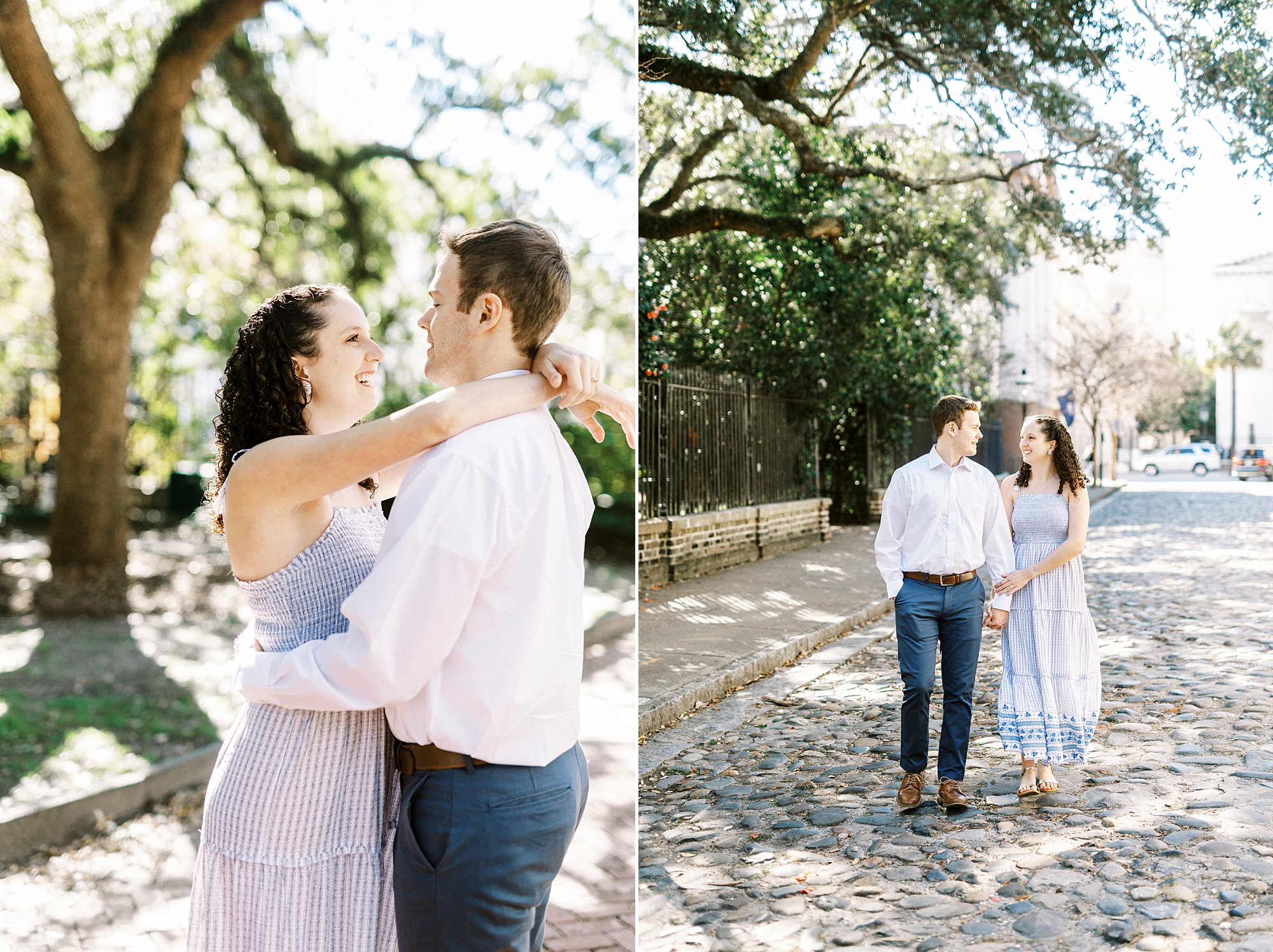 woman hugs husband during Washington Park anniversary portraits 