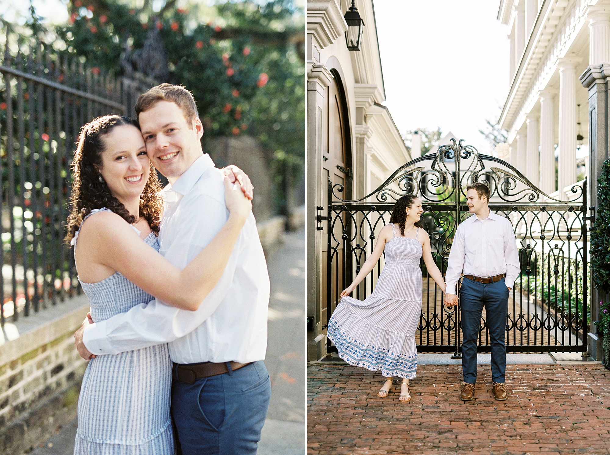 married couple hugs during Washington Park anniversary photos