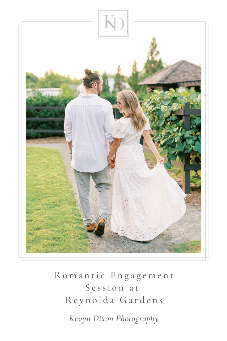Reynolda Gardens Engagement Session with picnic and couple's dogs photographed by Charlotte wedding photographer Kevyn Dixon Photography