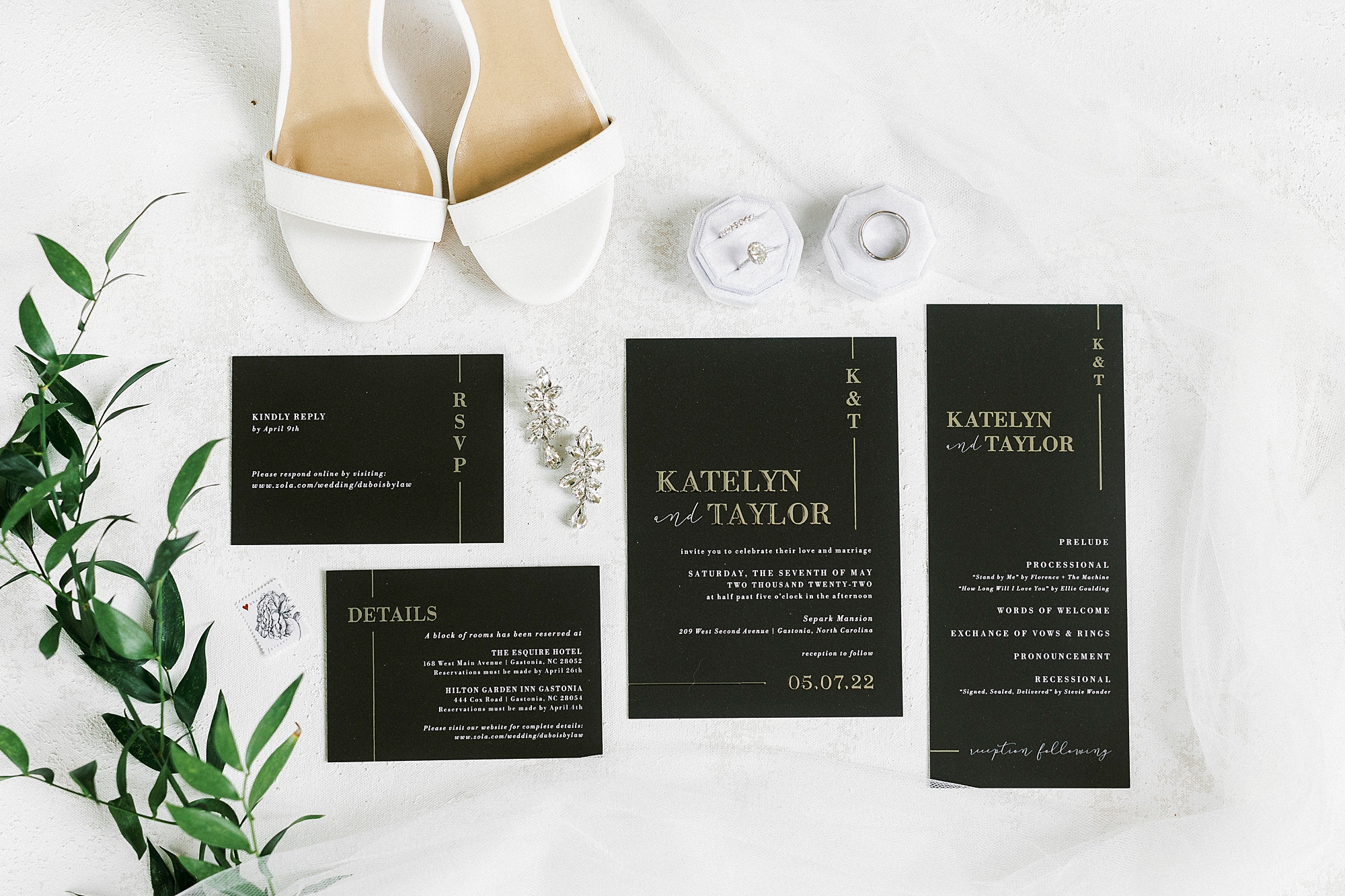 details for classy spring Separk Mansion wedding ceremony