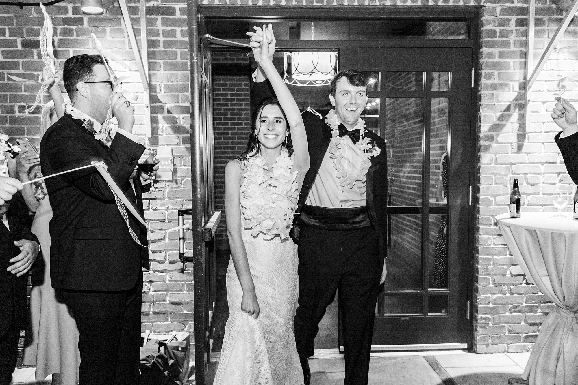 bride and groom leave Byron's South End