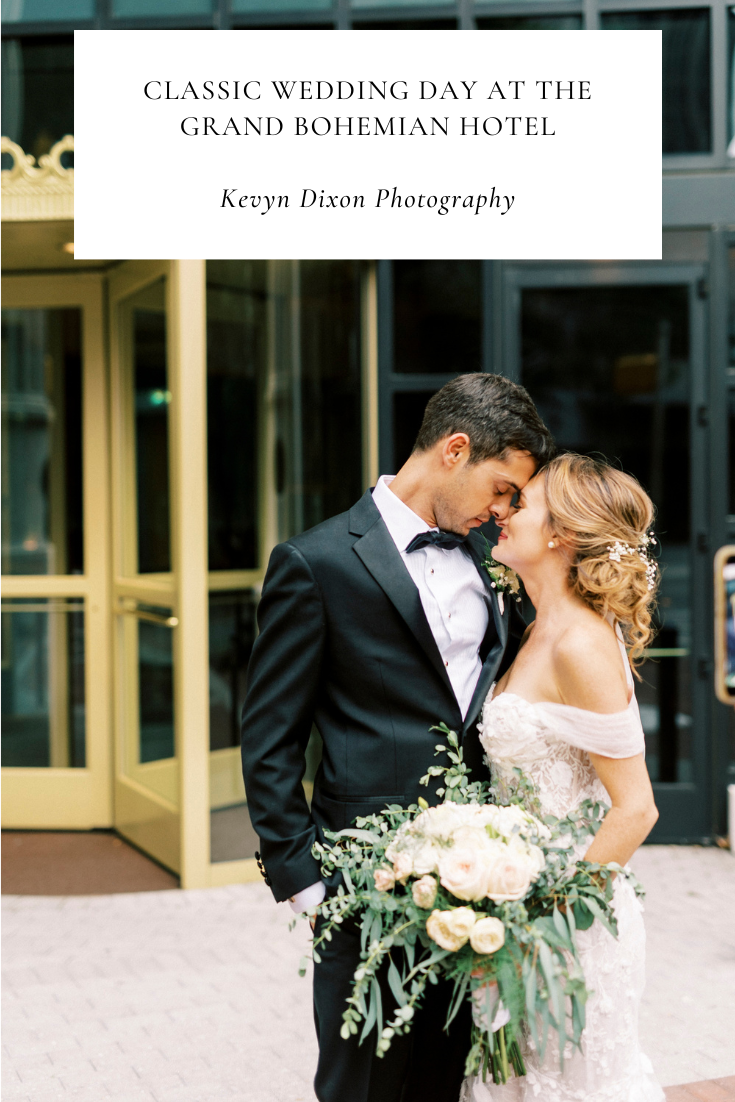 The Grand Bohemian Hotel wedding day with garden ceremony photographed by Charlotte NC wedding photographer Kevyn Dixon Photography