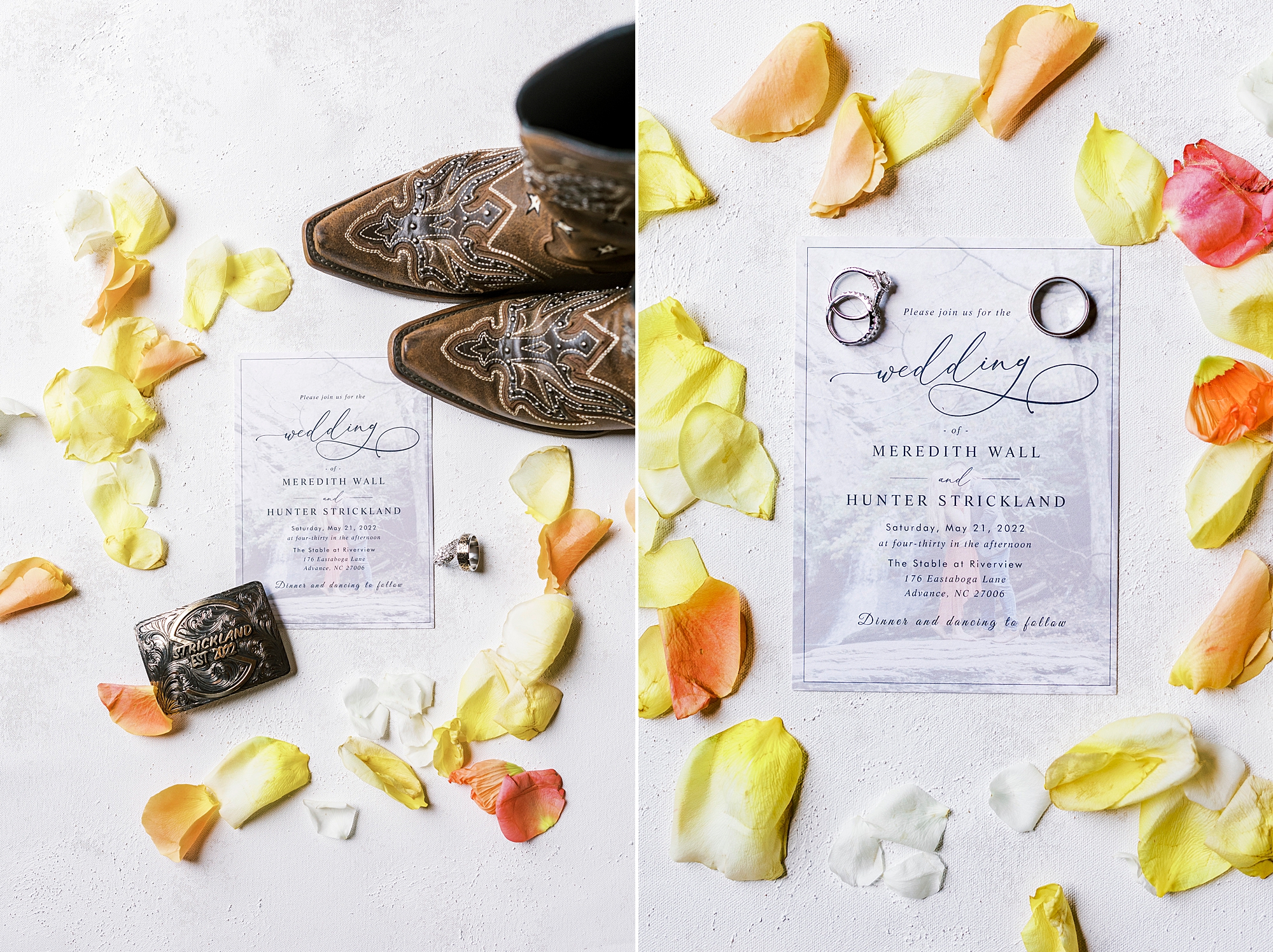 stationery and cowboy boots at The Stable at Riverview