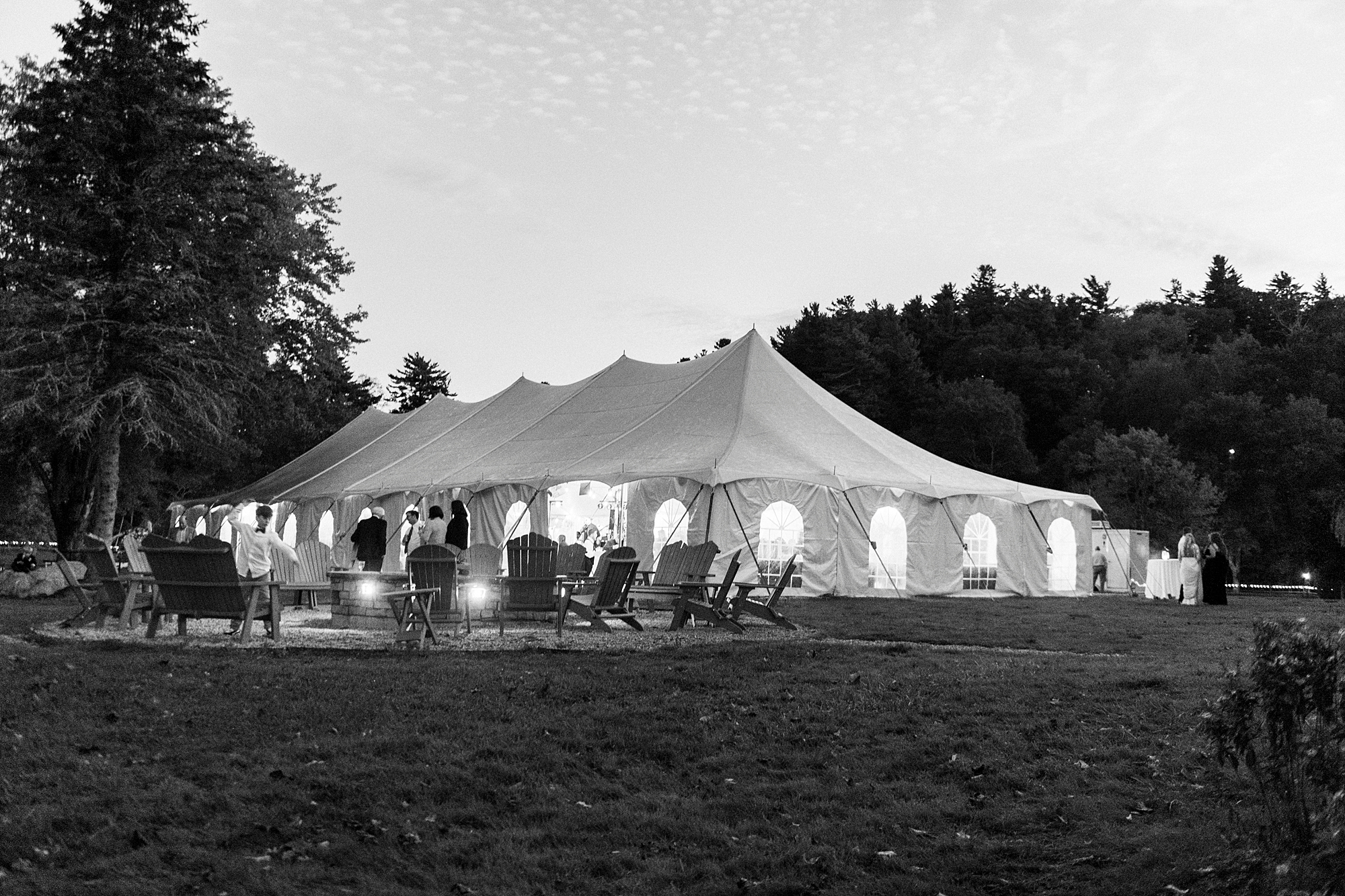tented Blowing Rock NC wedding reception