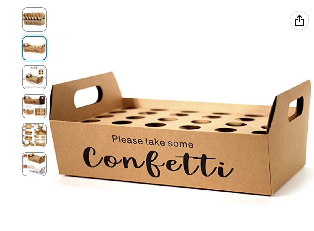 confetti tray holder