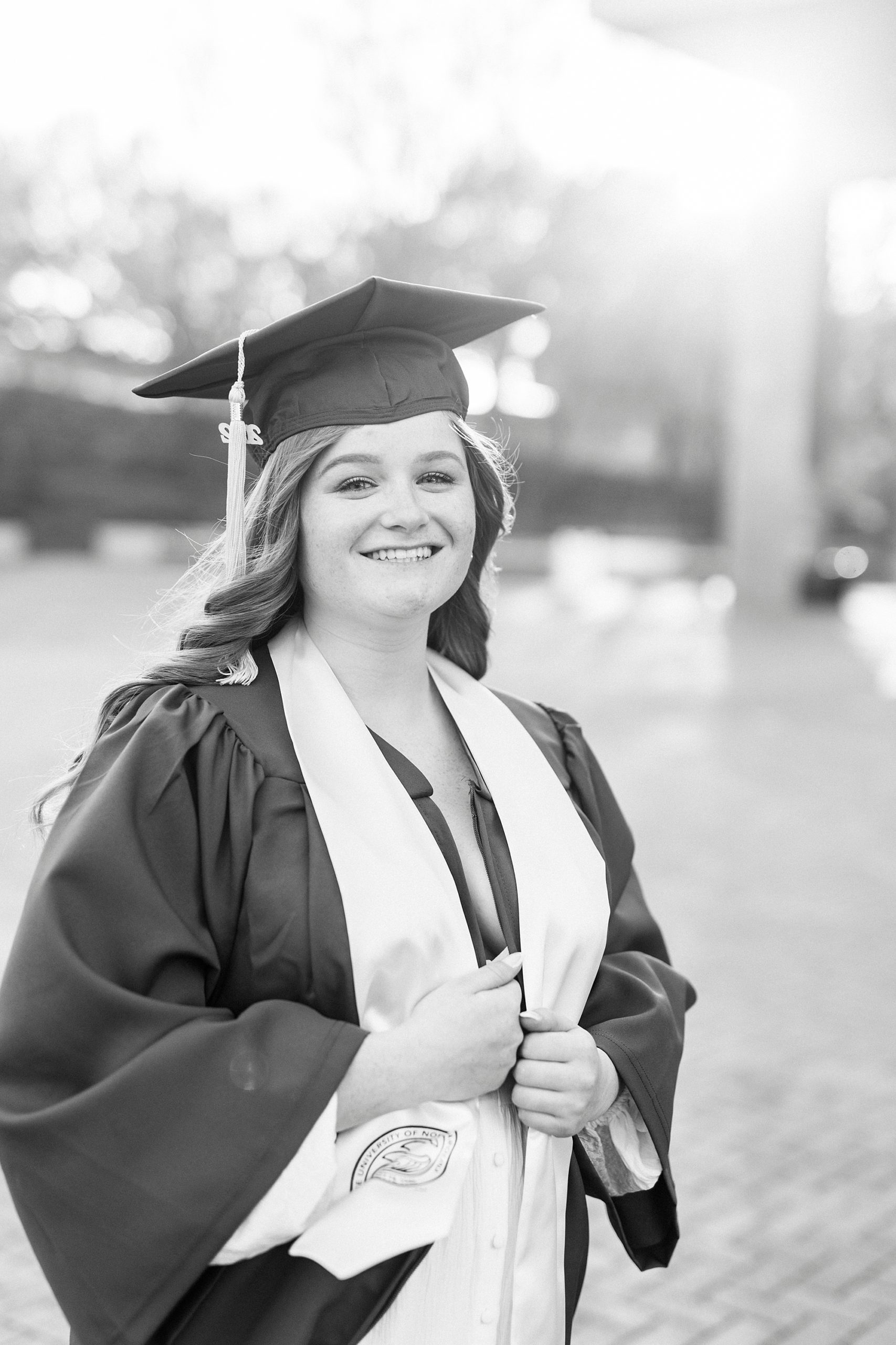 senior portraits for UNC Charlotte graduate