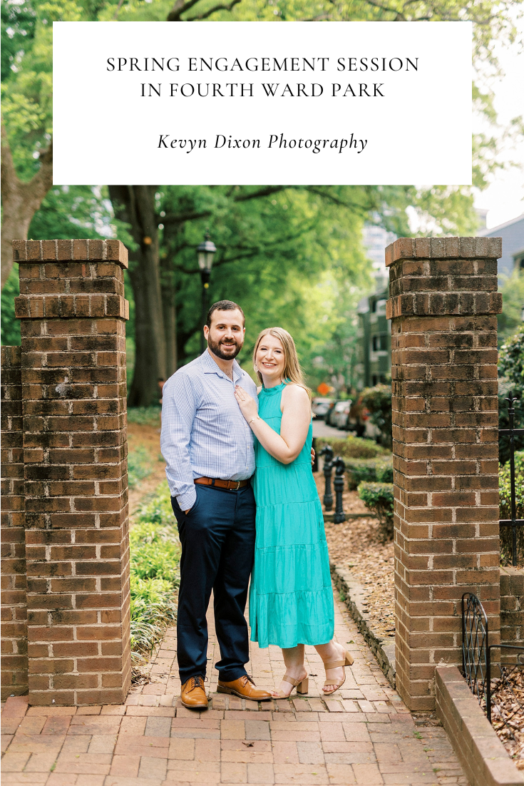 Fourth Ward Park Engagement Session with portraits at Freedom Park in Charlotte NC photographed by Kevyn Dixon Photography